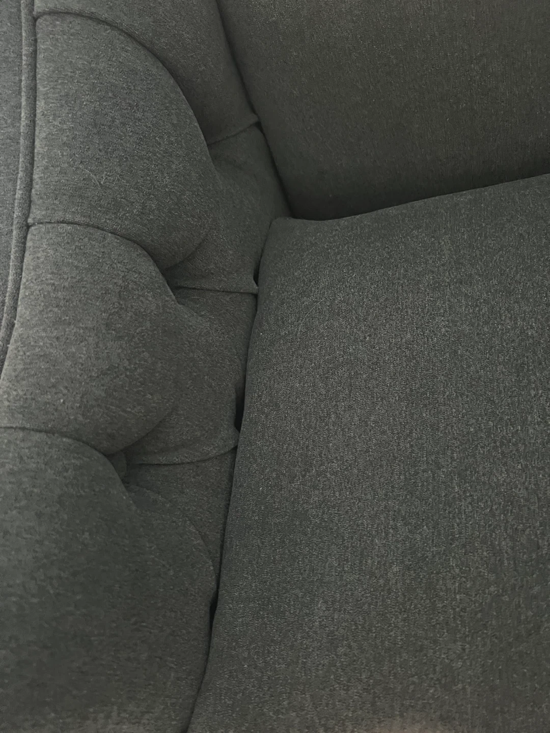 Grey Tufted Sofa - photo 2