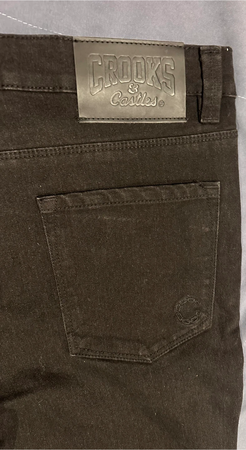 Crooks & Castles Black Jeans Size 32x32 - photo 5