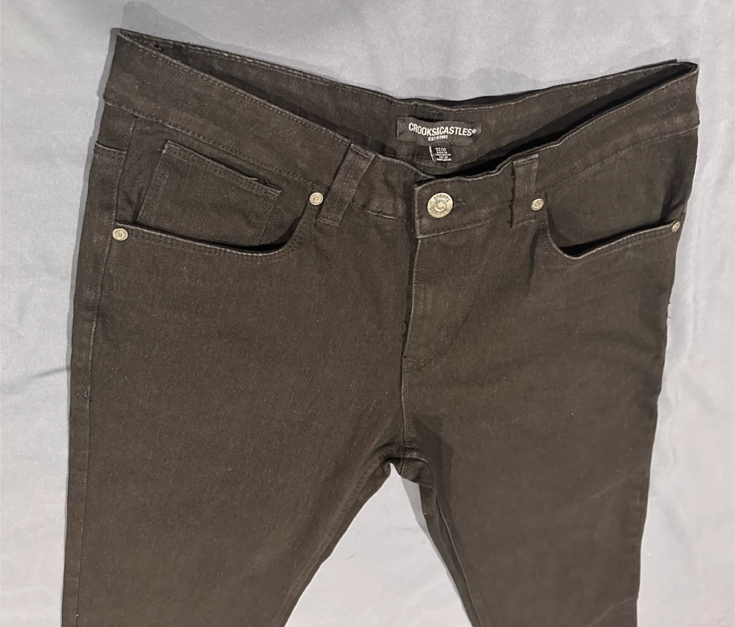Crooks & Castles Black Jeans Size 32x32 - photo 3