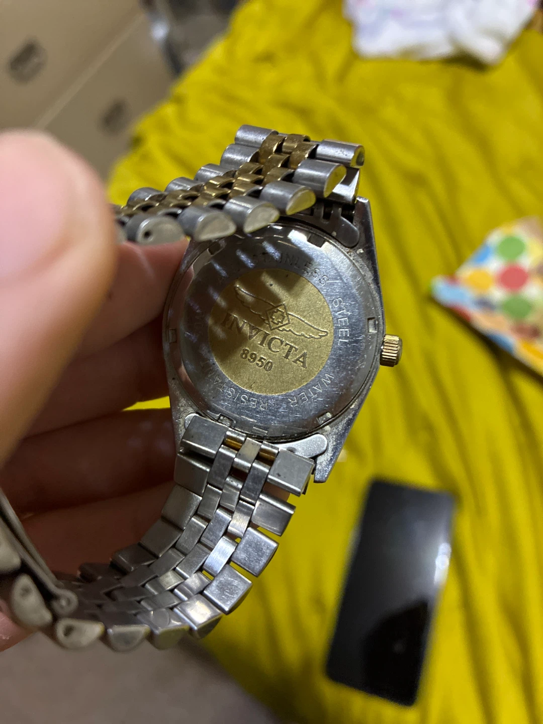 Invicta 8950 Stainless Steel & Gold Tone Quartz Watch - photo 3