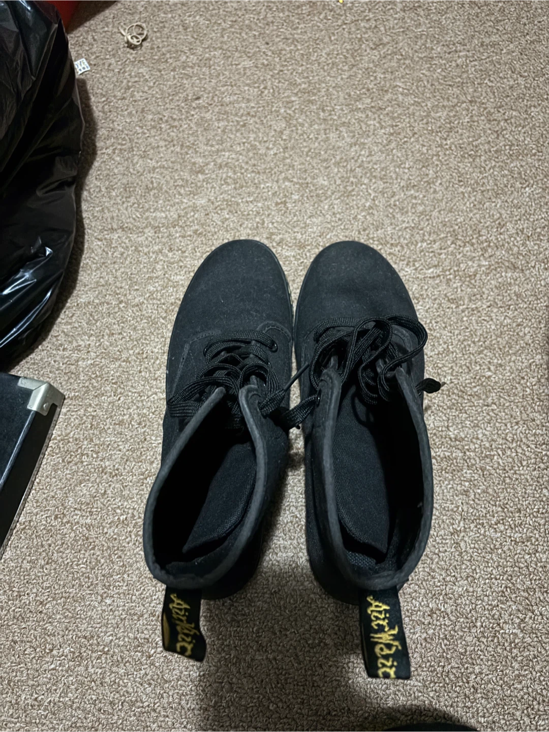 Dr. Martens Black Canvas Lace-Up Boots - photo 3