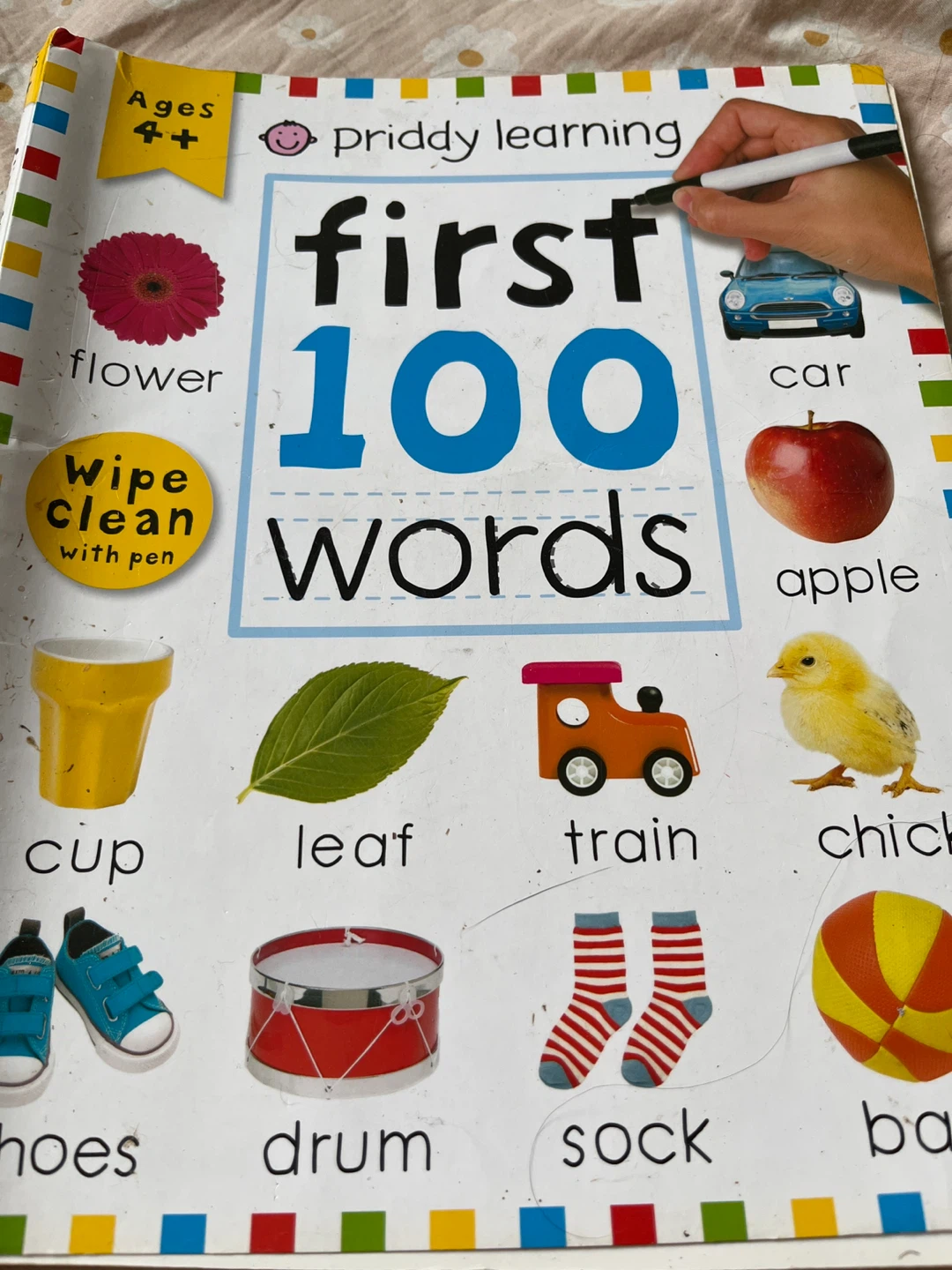 Priddy Learning First 100 Words Wipe Clean Activity Book
