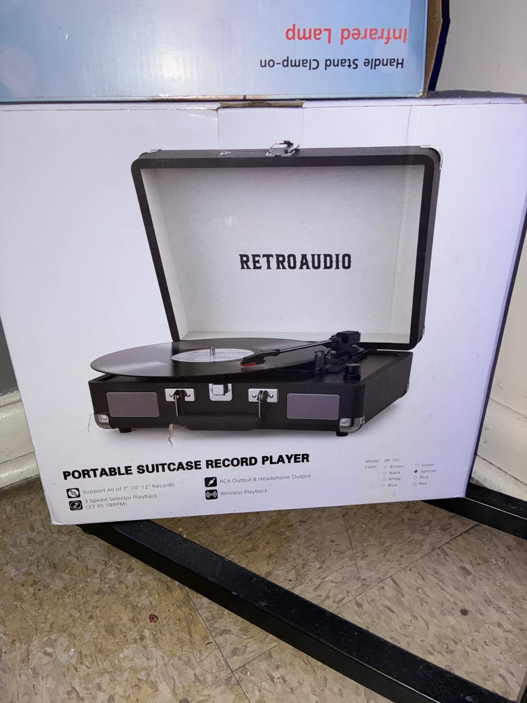 RetroAudio Portable Suitcase Record Player