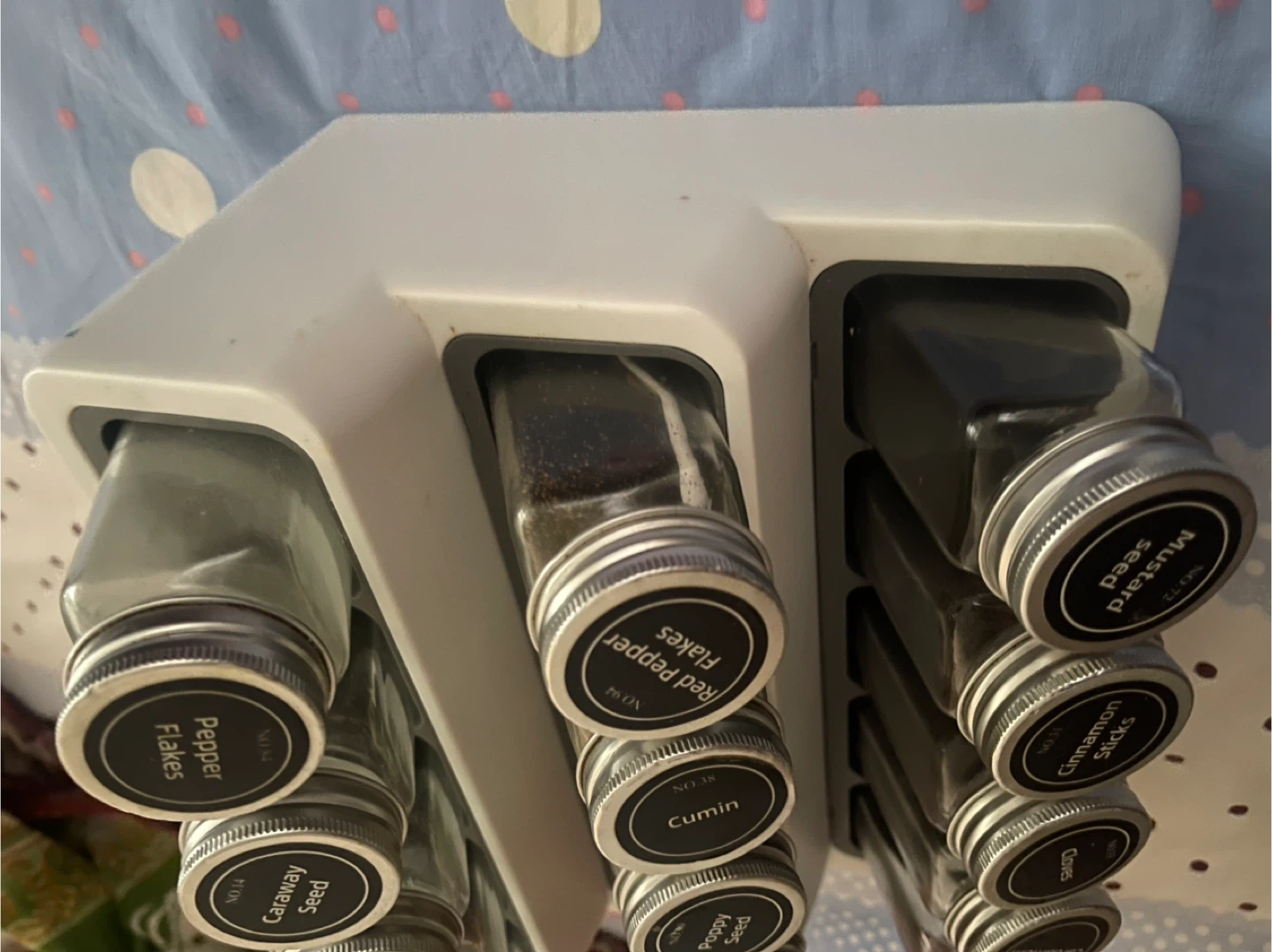 12 Piece Spice Rack with Jars - photo 2