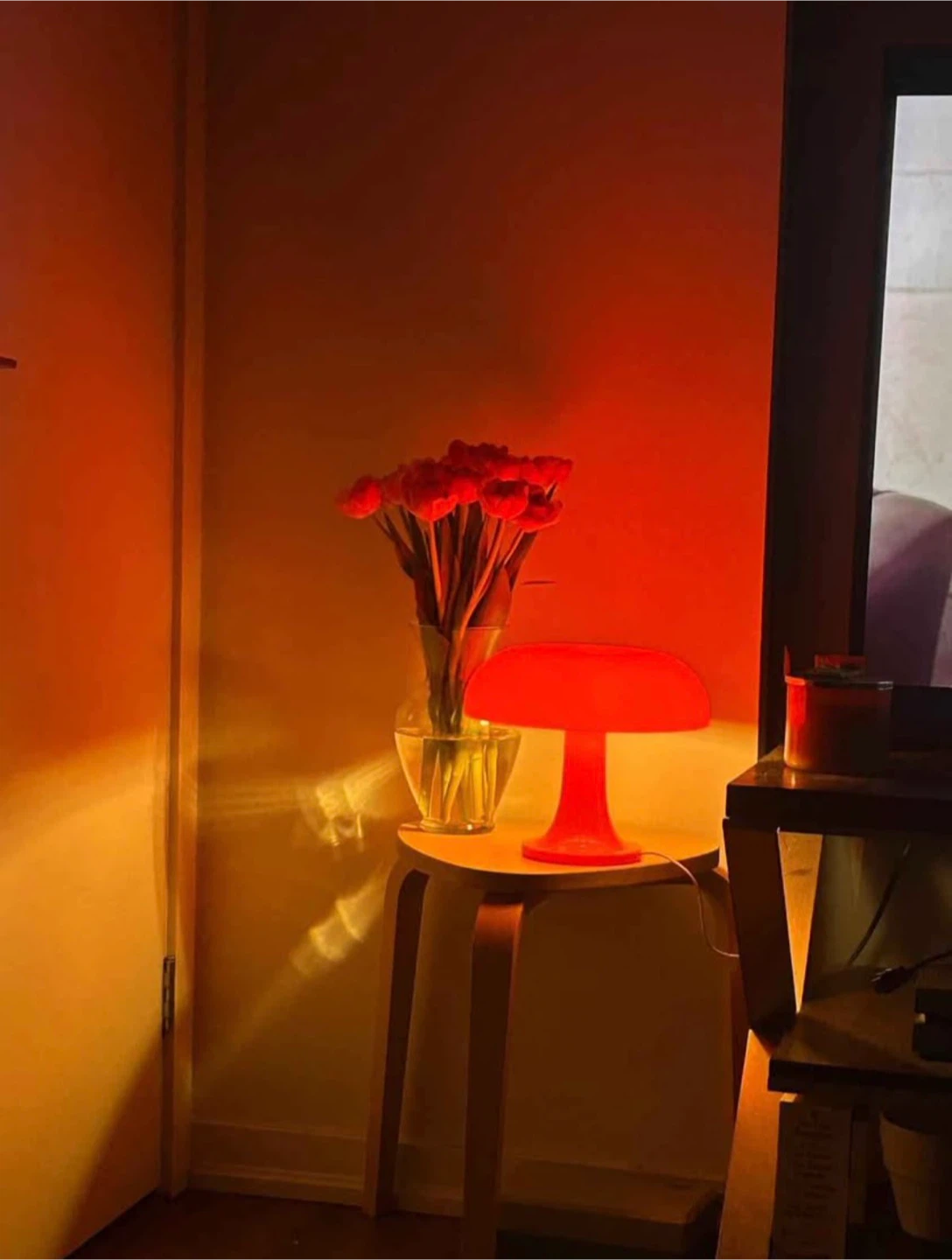 Orange Mushroom Table Lamp