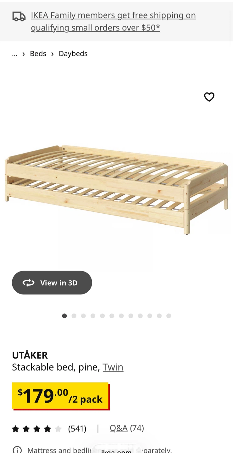 2 Stackable twin beds (only bed frames- no mattress) - photo 5