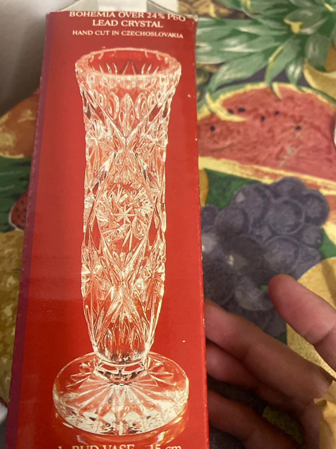 Bohemia Lead Crystal Bud Vase