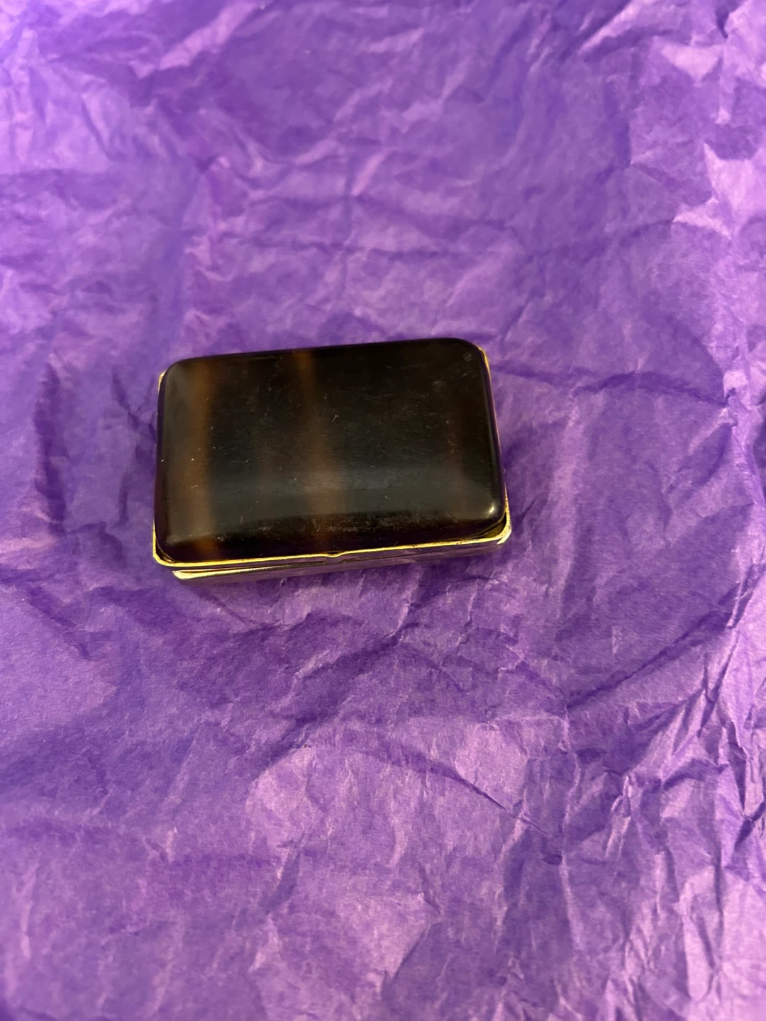 Vintage,tortoise shell, pill box
