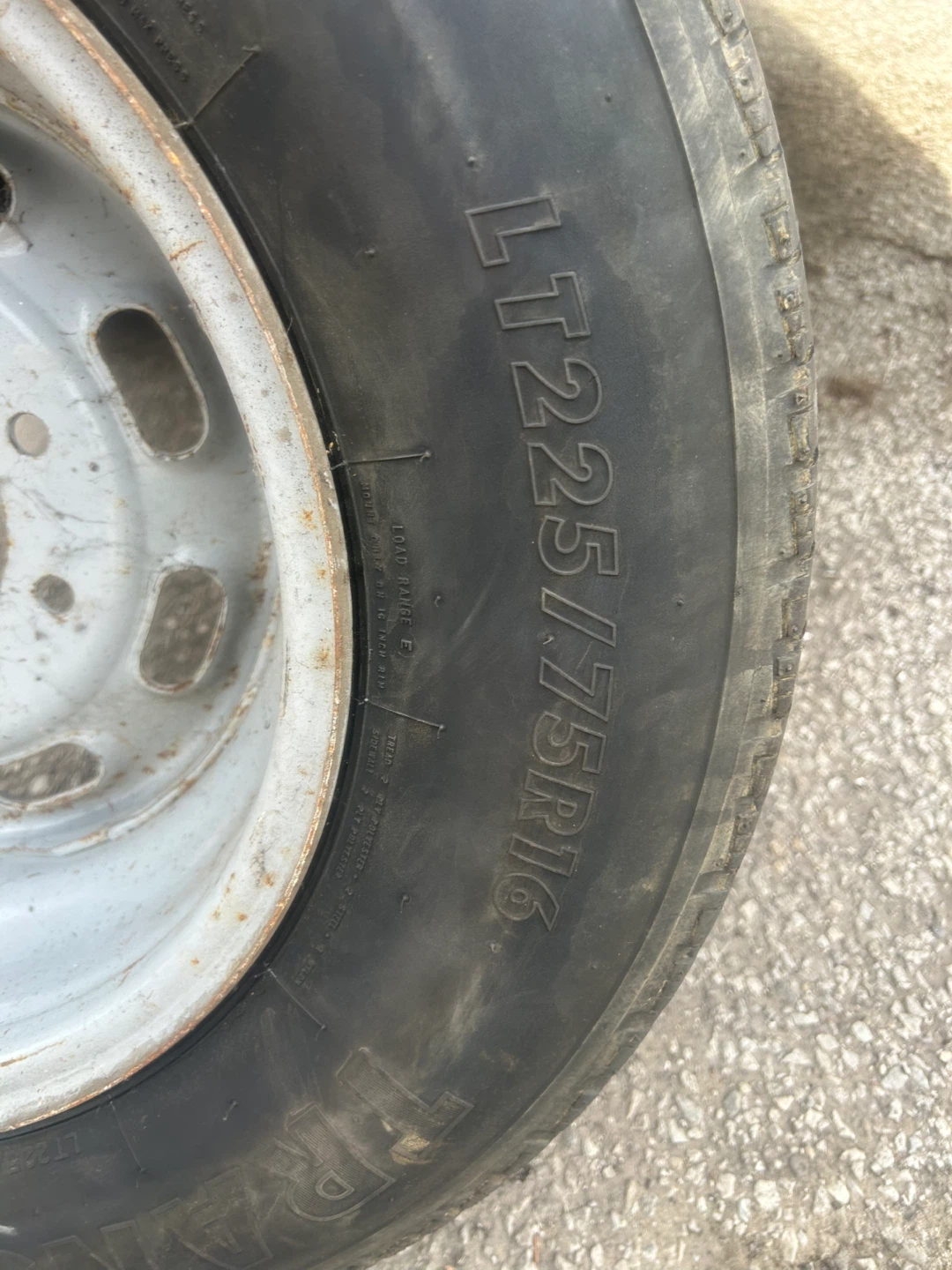 Firestone Transport LT225/75R16 Tire with Rim