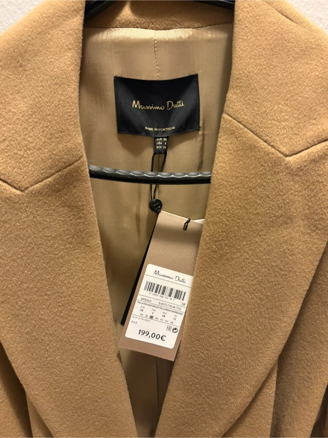 New with labels- Massimo Dutti Camel coat - photo 2
