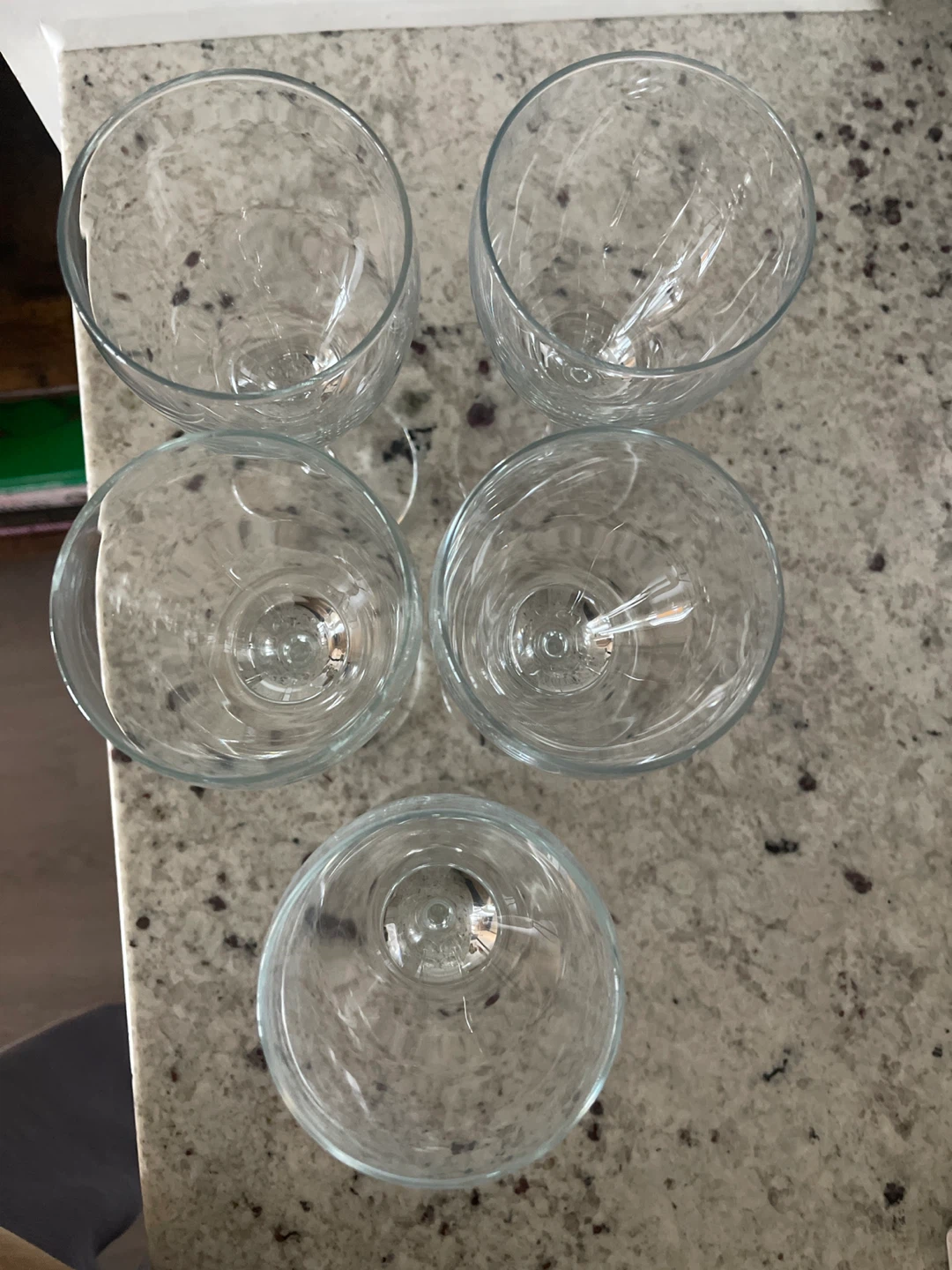 Set of 5 Clear Wine Glasses - photo 3