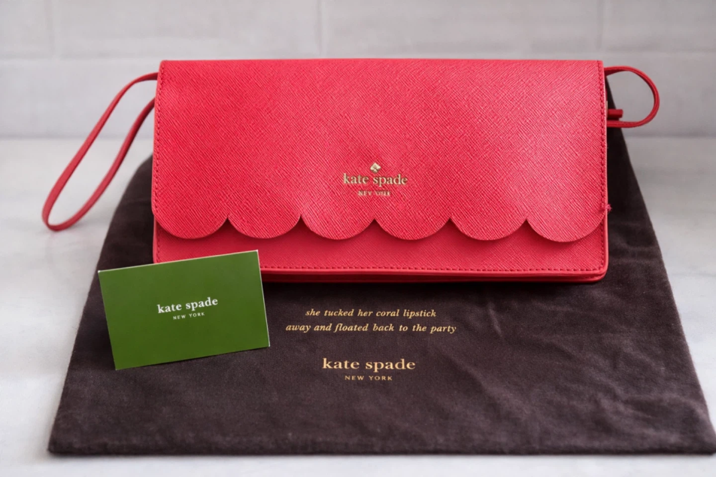 Kate Spade New York Scallop Clutch Purse