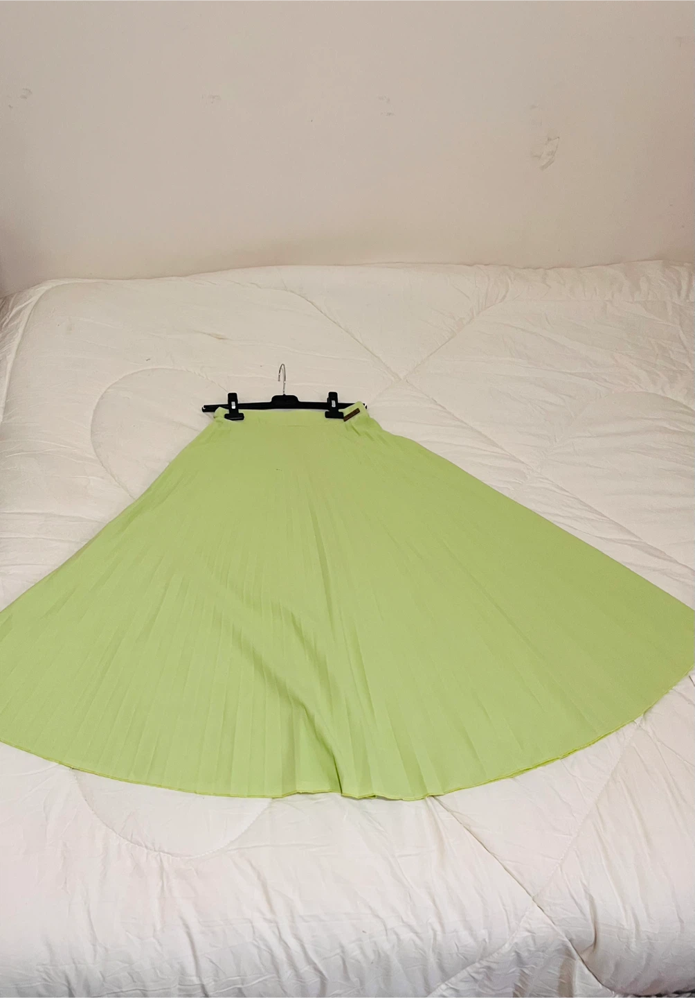 GRECÍA, Pistachio green pleated long skirt -  one size - 85 cm - photo 4