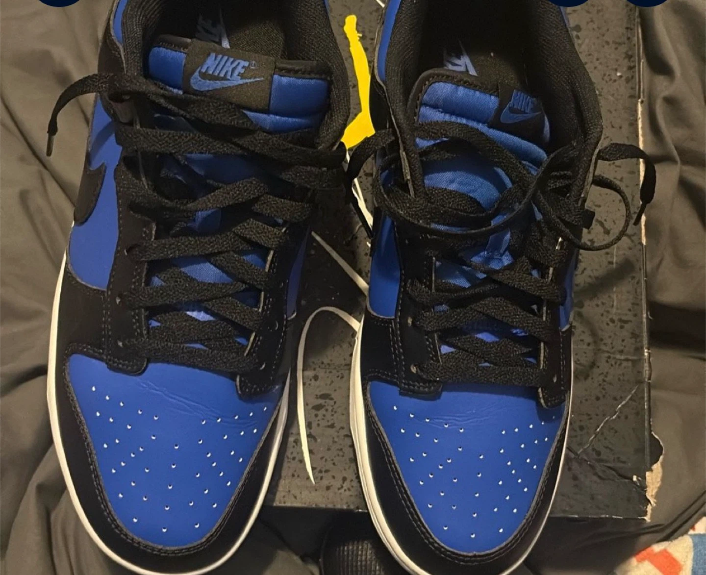 Nike Dunk Low "Hyper Royal" Shoes - photo 2