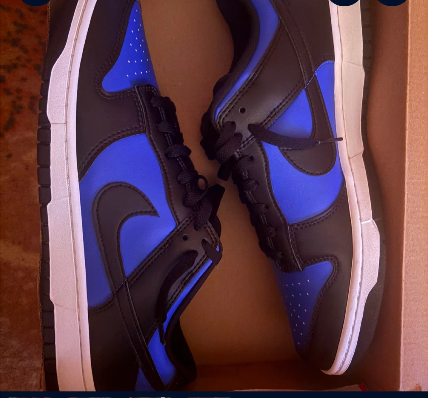 Nike Dunk Low "Hyper Royal" Shoes - photo 4