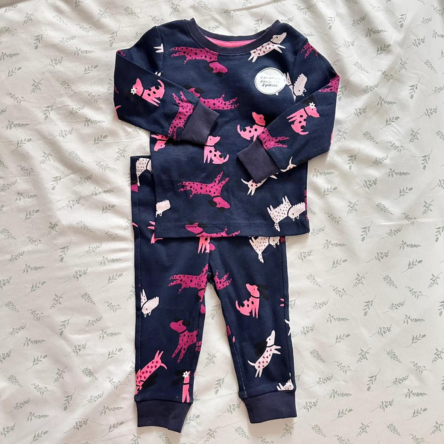 NWT George Baby Girls 6-12M Pajama Set