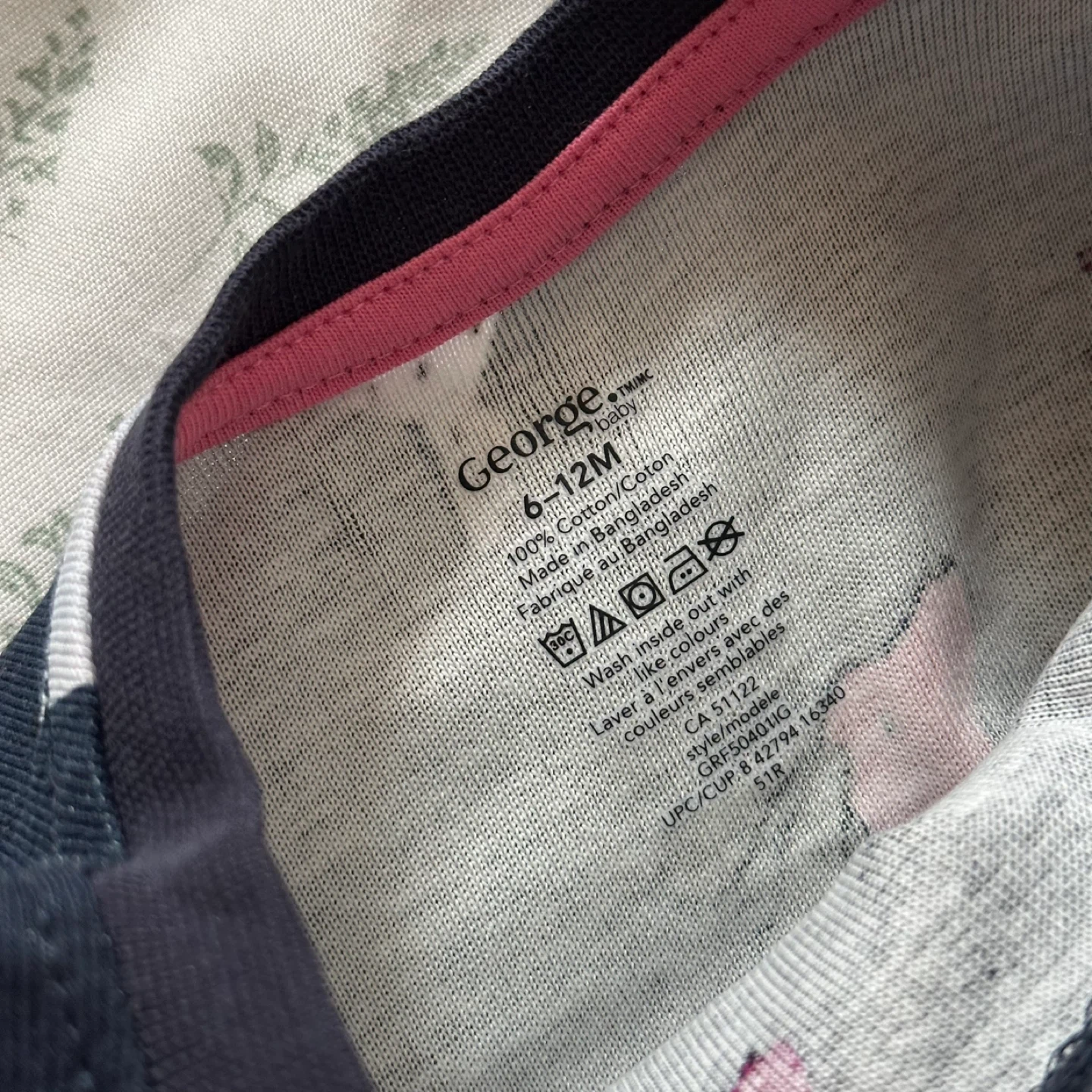 NWT George Baby Girls 6-12M Pajama Set - photo 3