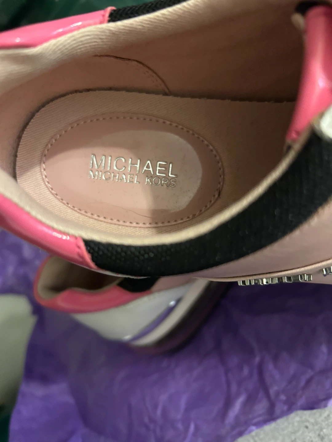 Michael Kors Women's Pink & White Sneakers - photo 2