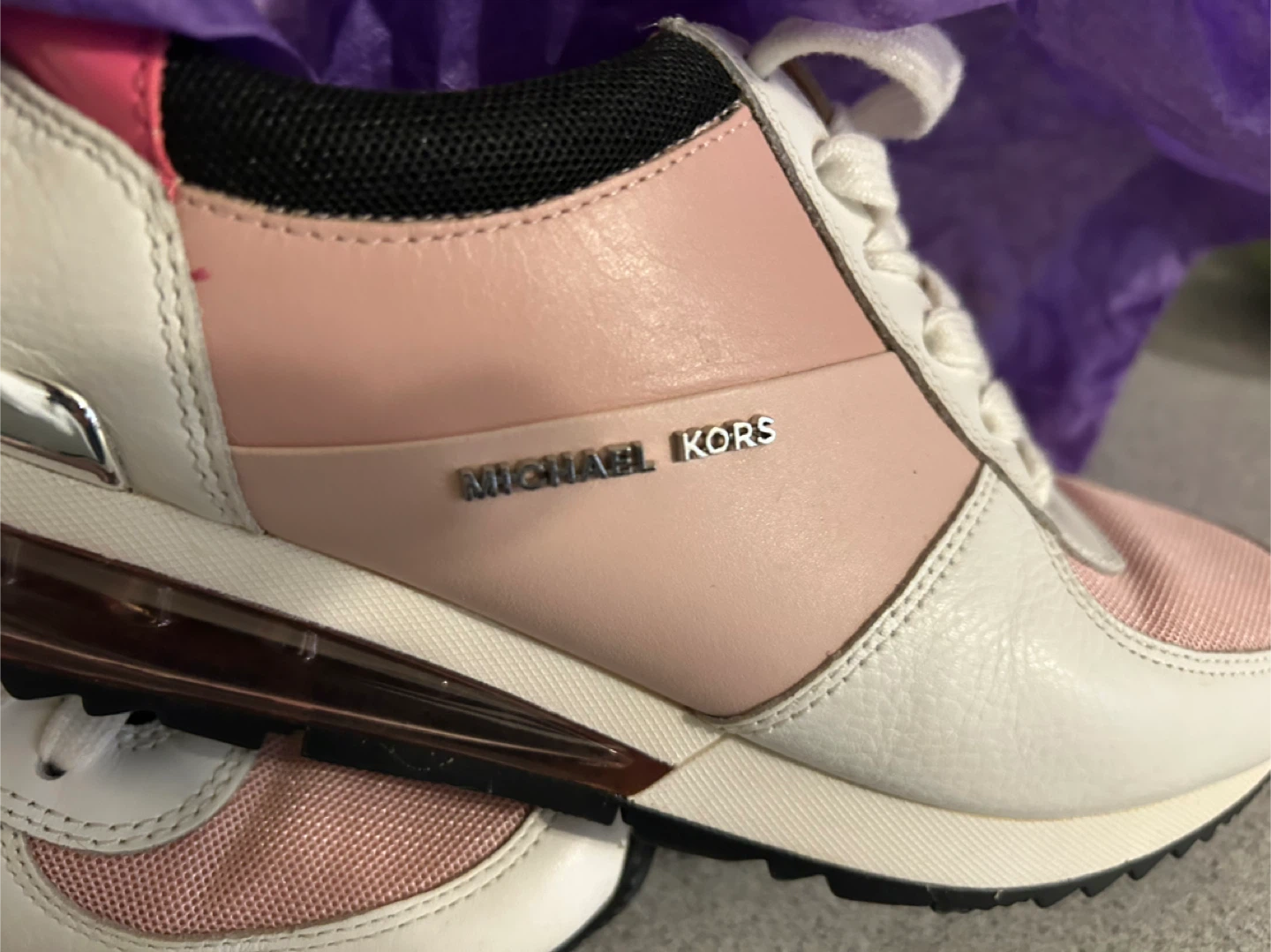 Michael Kors Women's Pink & White Sneakers