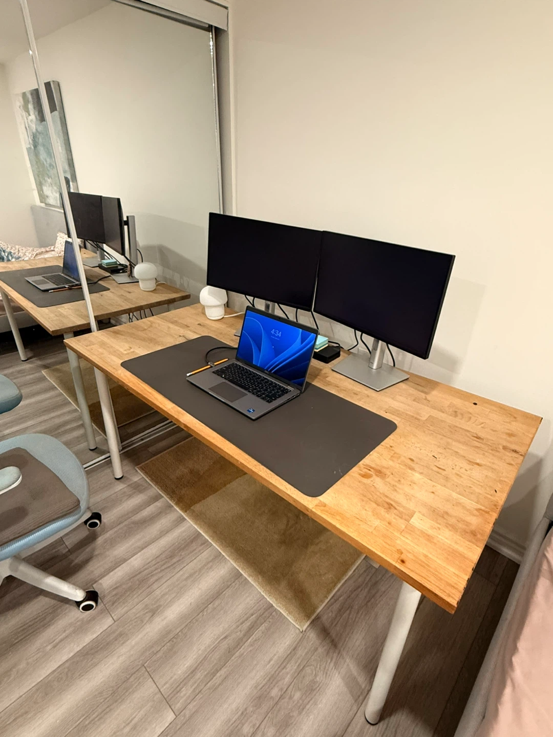 IKEA Bamboo Wooden Table 140x60 cm