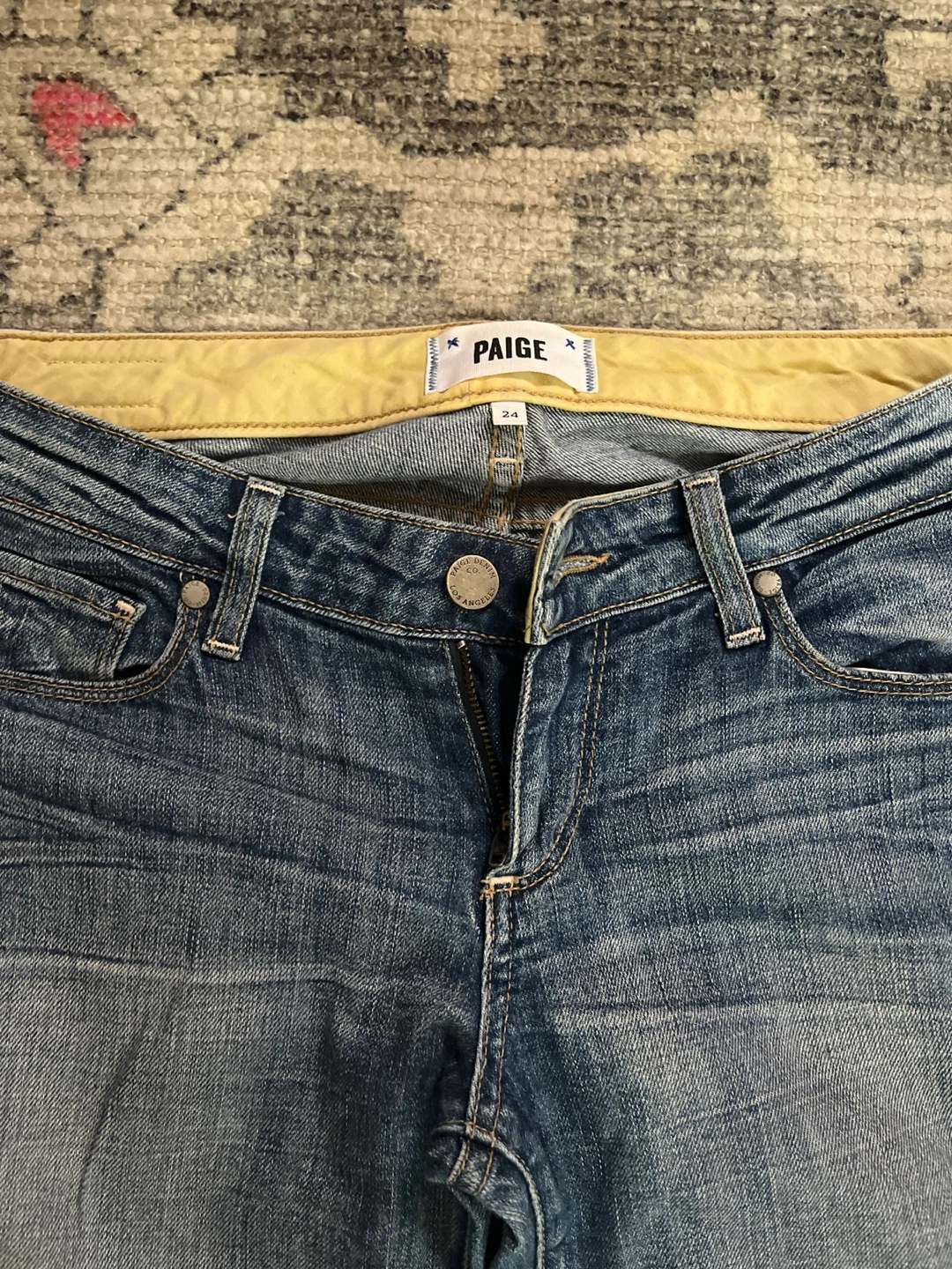 PAIGE Women's Blue Denim Jeans Size 24 - photo 2