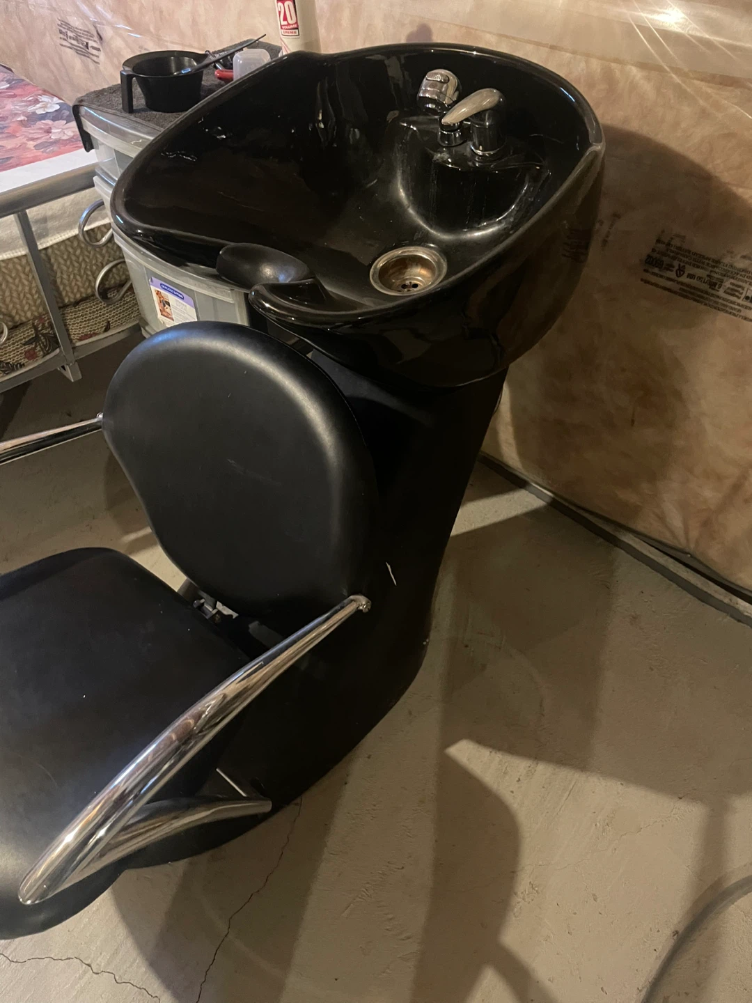 Black Salon Shampoo Chair and Sink - photo 2