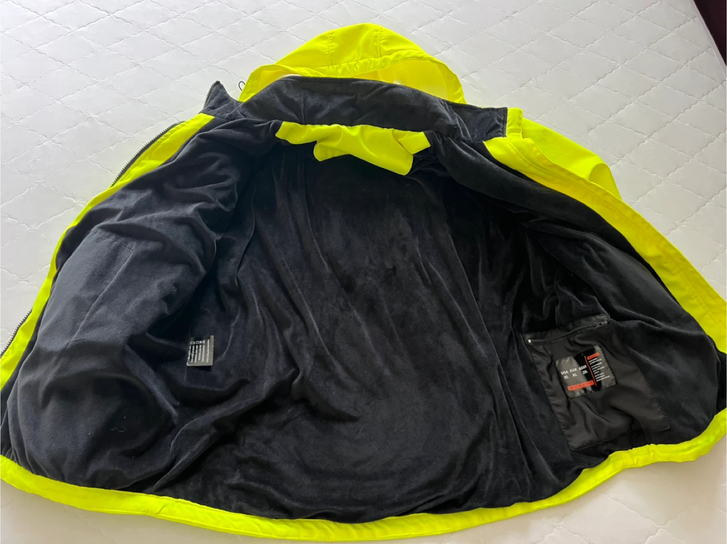 Electric Heated Jacket with Hood - Hi-Vis Yellow - photo 5