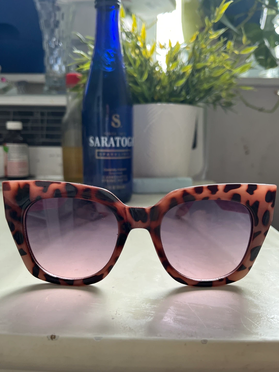 Leopard Print Cat-Eye Sunglasses - photo 2