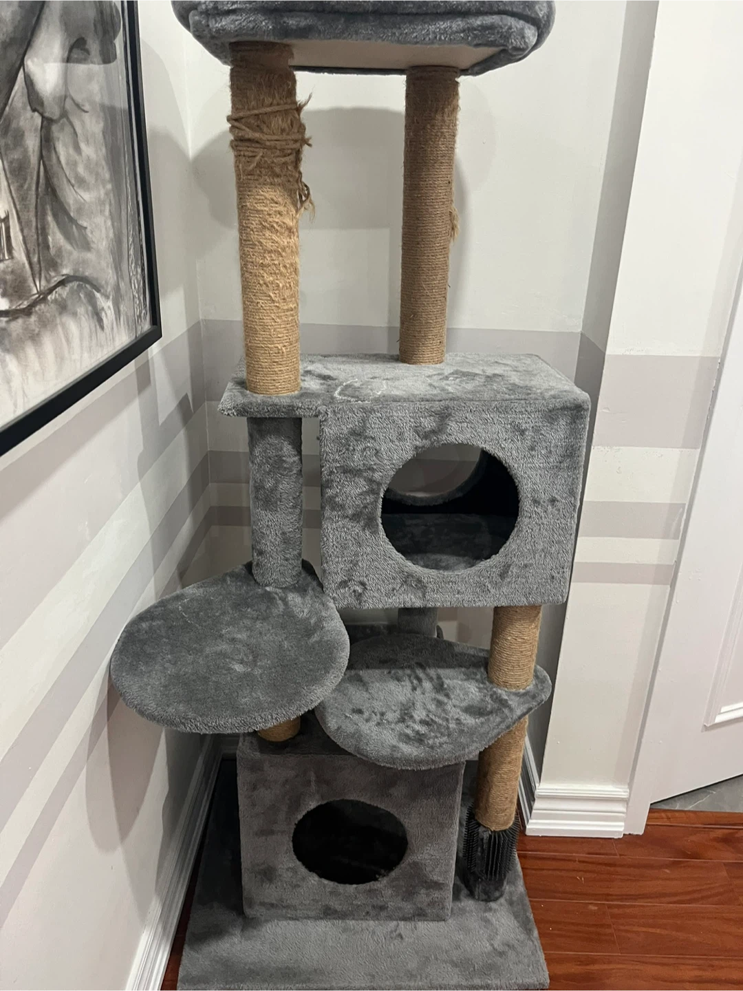 Grey Multi-Level Cat Tree Condo - photo 5
