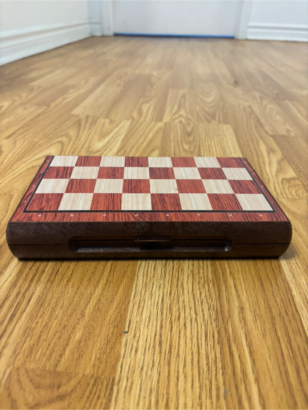 Wooden Folding Chess Set with Storage Case