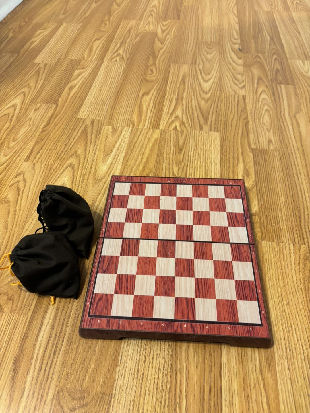 Wooden Folding Chess Set with Storage Case - photo 2