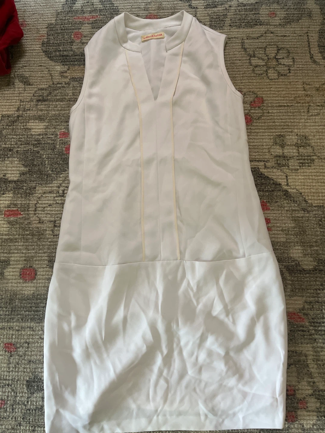 Rebecca Taylor Sleeveless White Dress