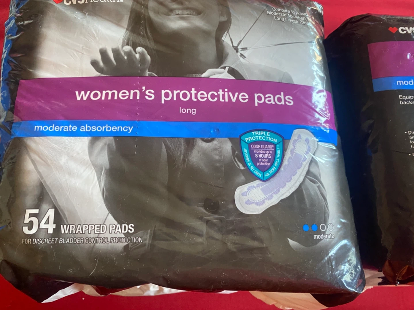 Women's Protective Pads, long, 54 Count