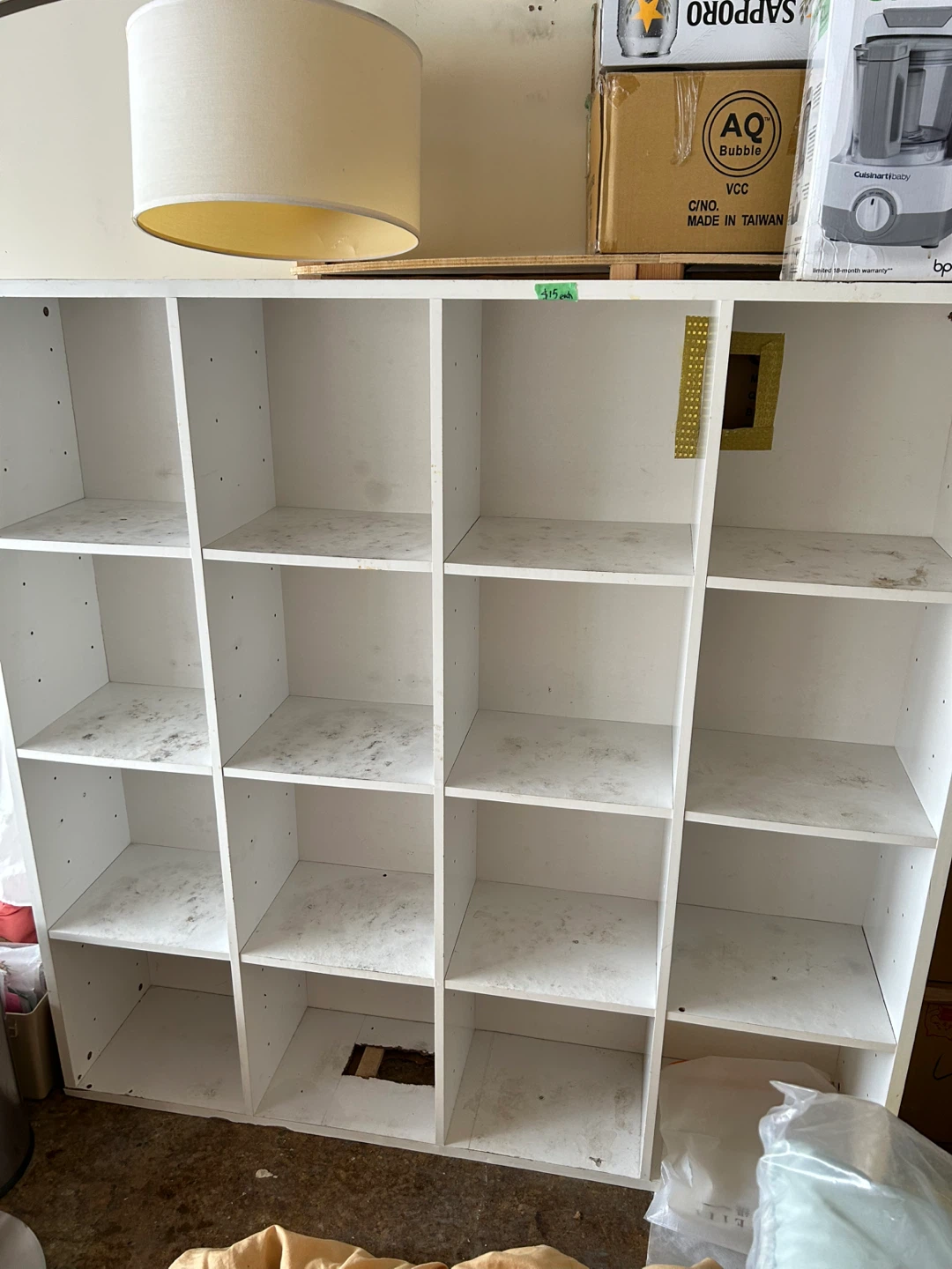 White Cubby Shelf Unit