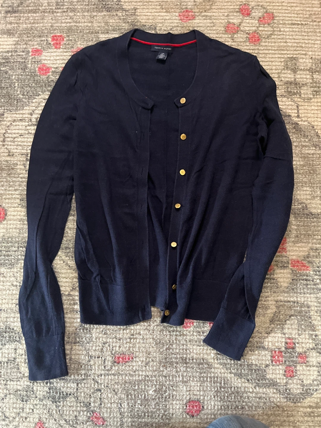 Tommy Hilfiger Navy Blue Cardigan Sweater Size S