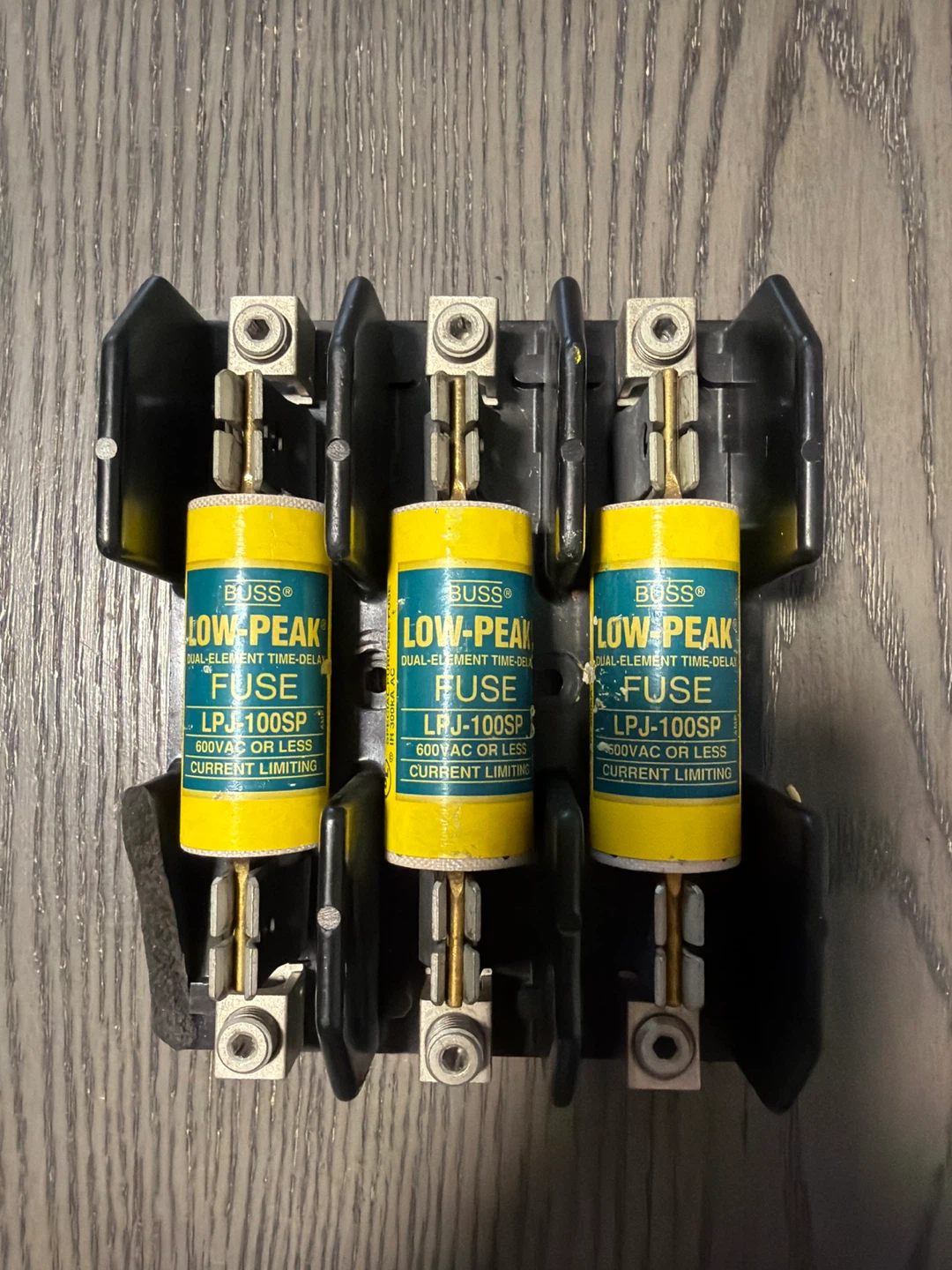 Buss Low-Peak LPJ-100SP Dual-Element Time-Delay Fuses (3-pack)