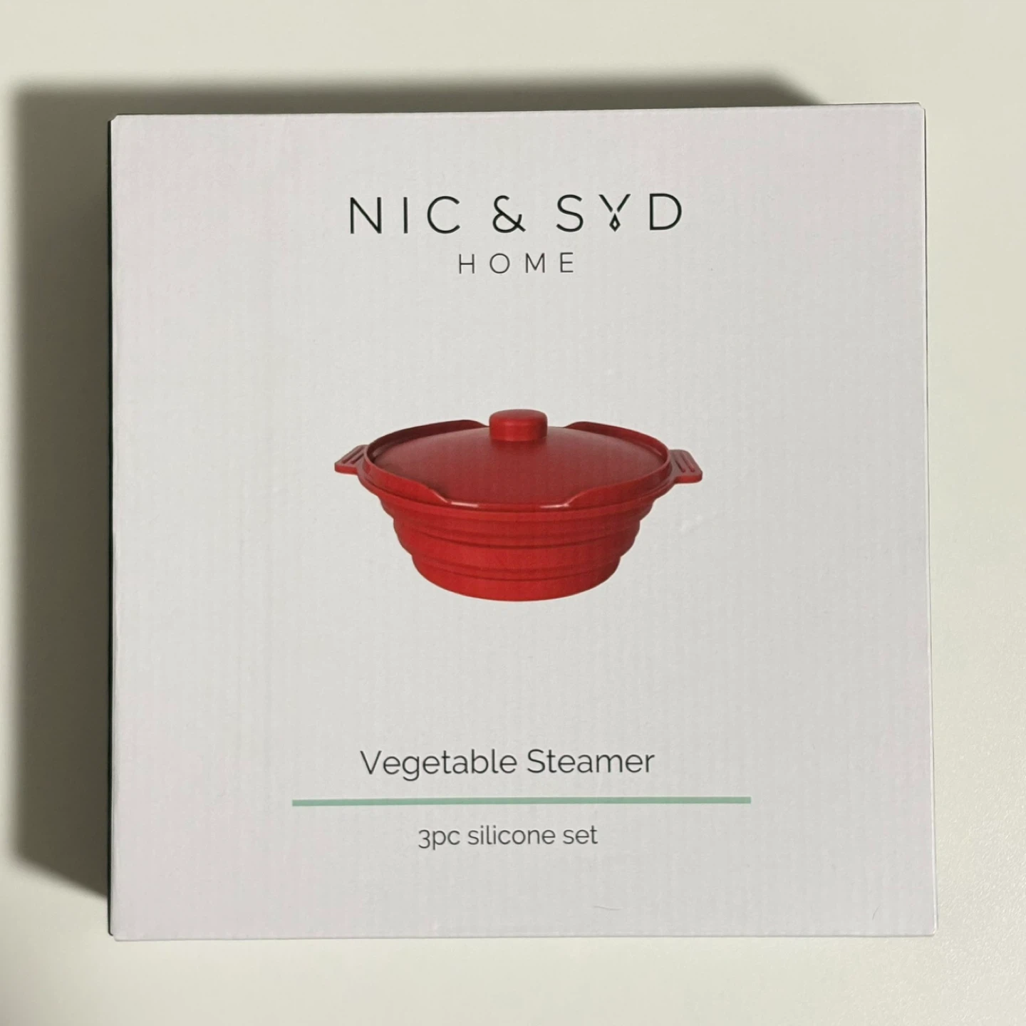 NEW Vegetable Steamer - Red Silicone