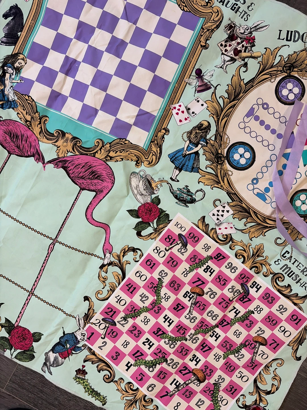 Alice in Wonderland Themed Game Mat with Pieces - photo 4