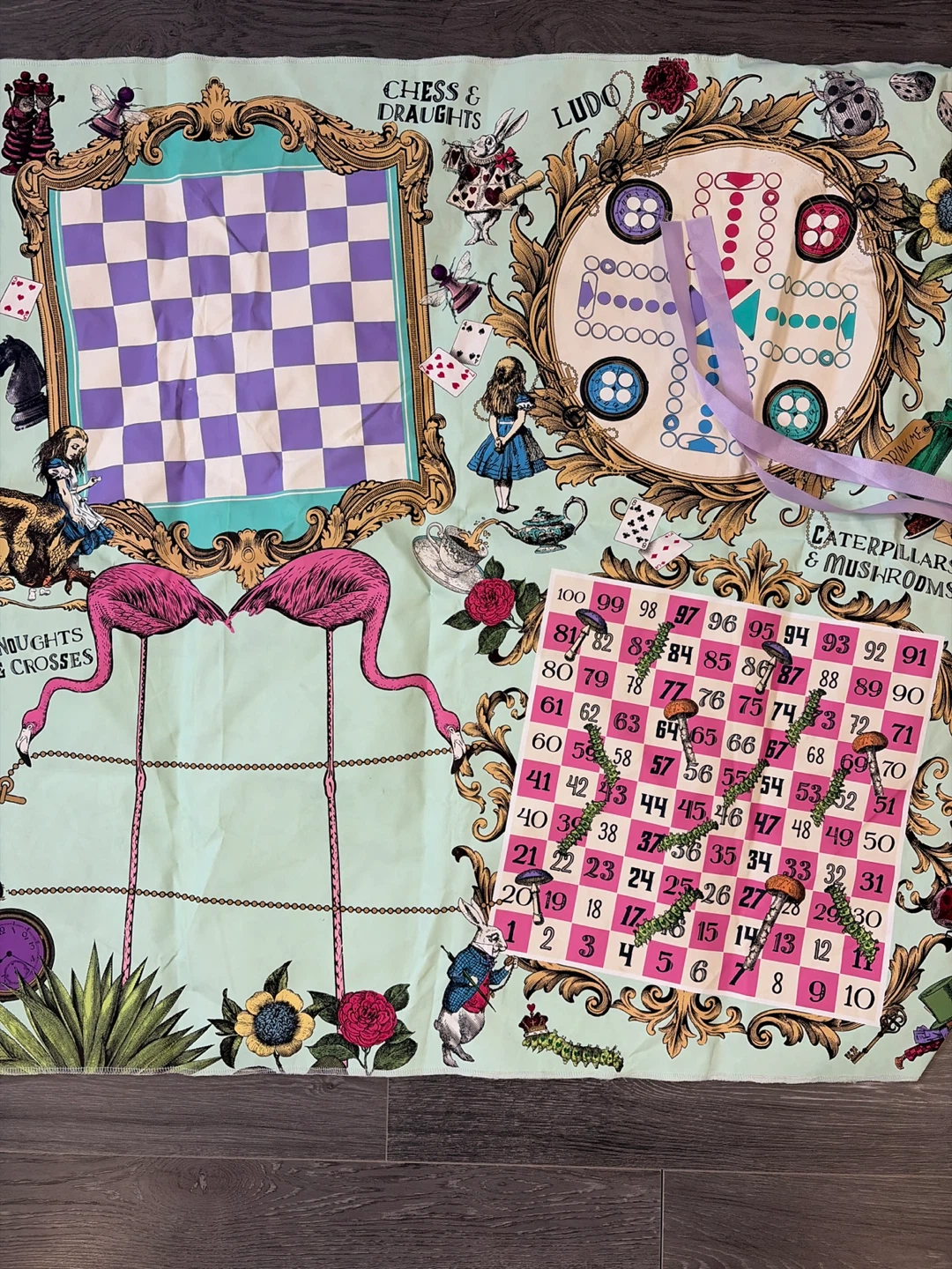 Alice in Wonderland Themed Game Mat with Pieces - photo 3