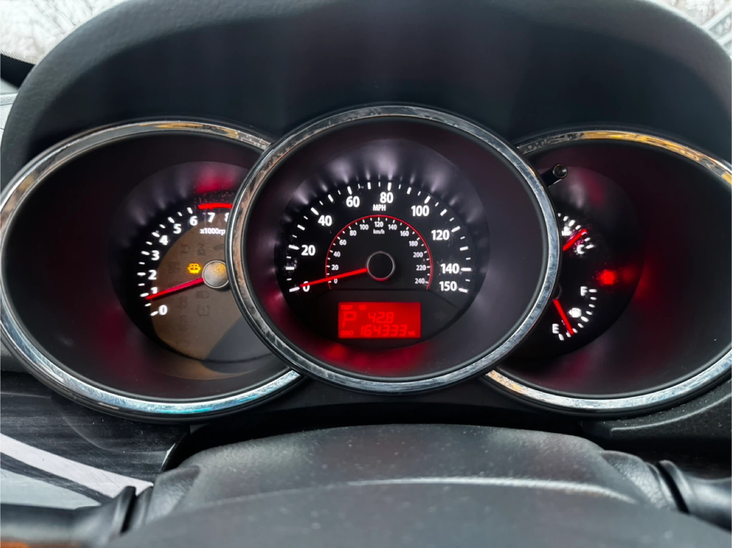 Kia Sorento Interior Dashboard and Steering Wheel
