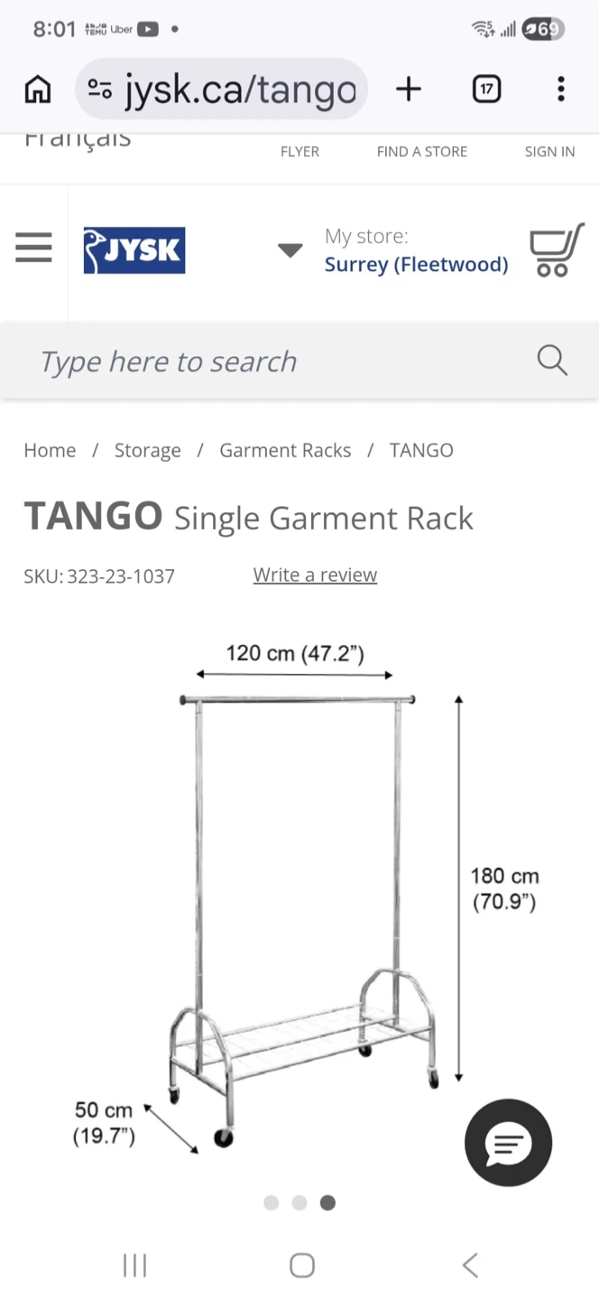 JYSK TANGO Single Garment Rack - photo 4
