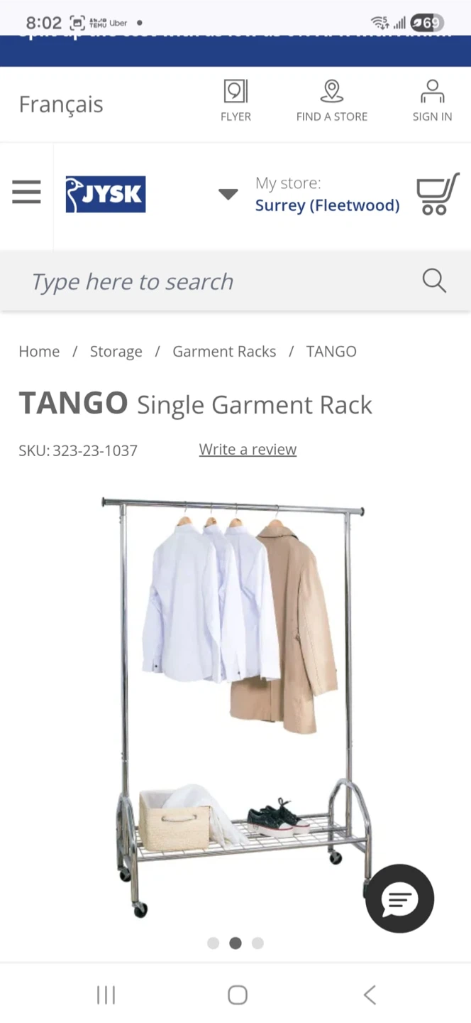 JYSK TANGO Single Garment Rack - photo 3