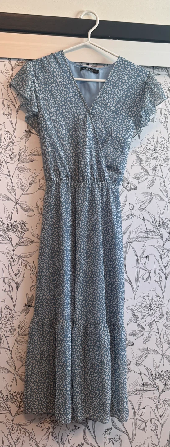 Blue Floral Dress, size L, $10