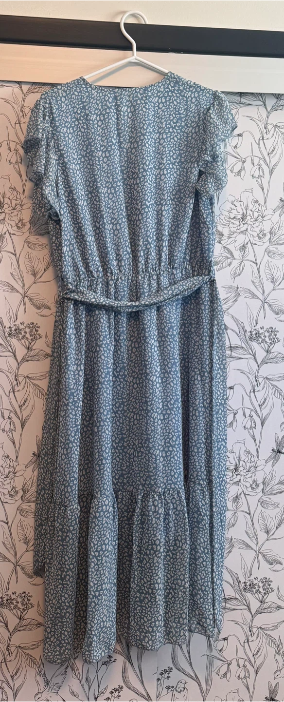 Blue Floral Dress, size L, $10 - photo 2