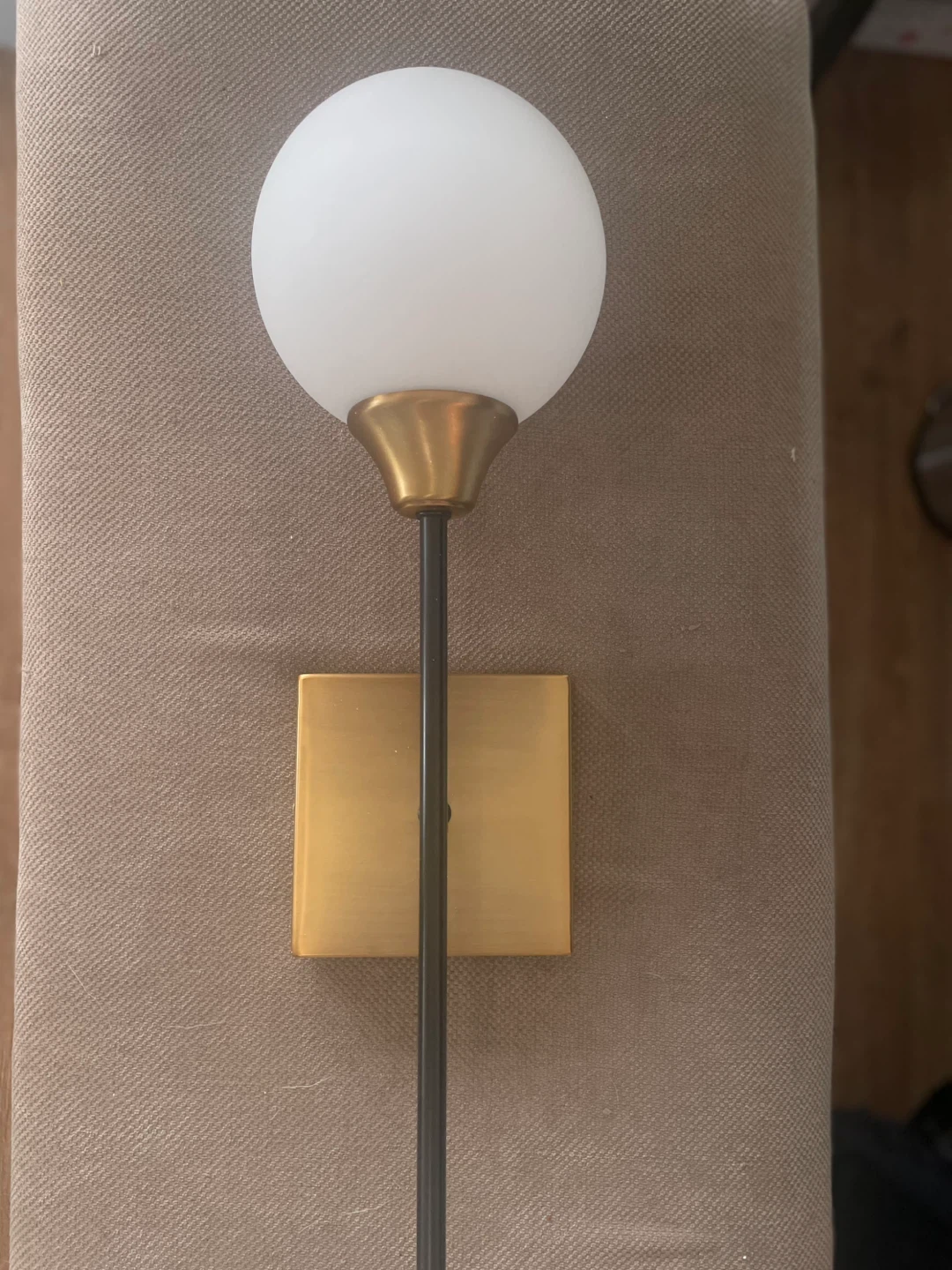 New - Modern Wall Sconce Light Fixture with Frosted Globe - photo 2