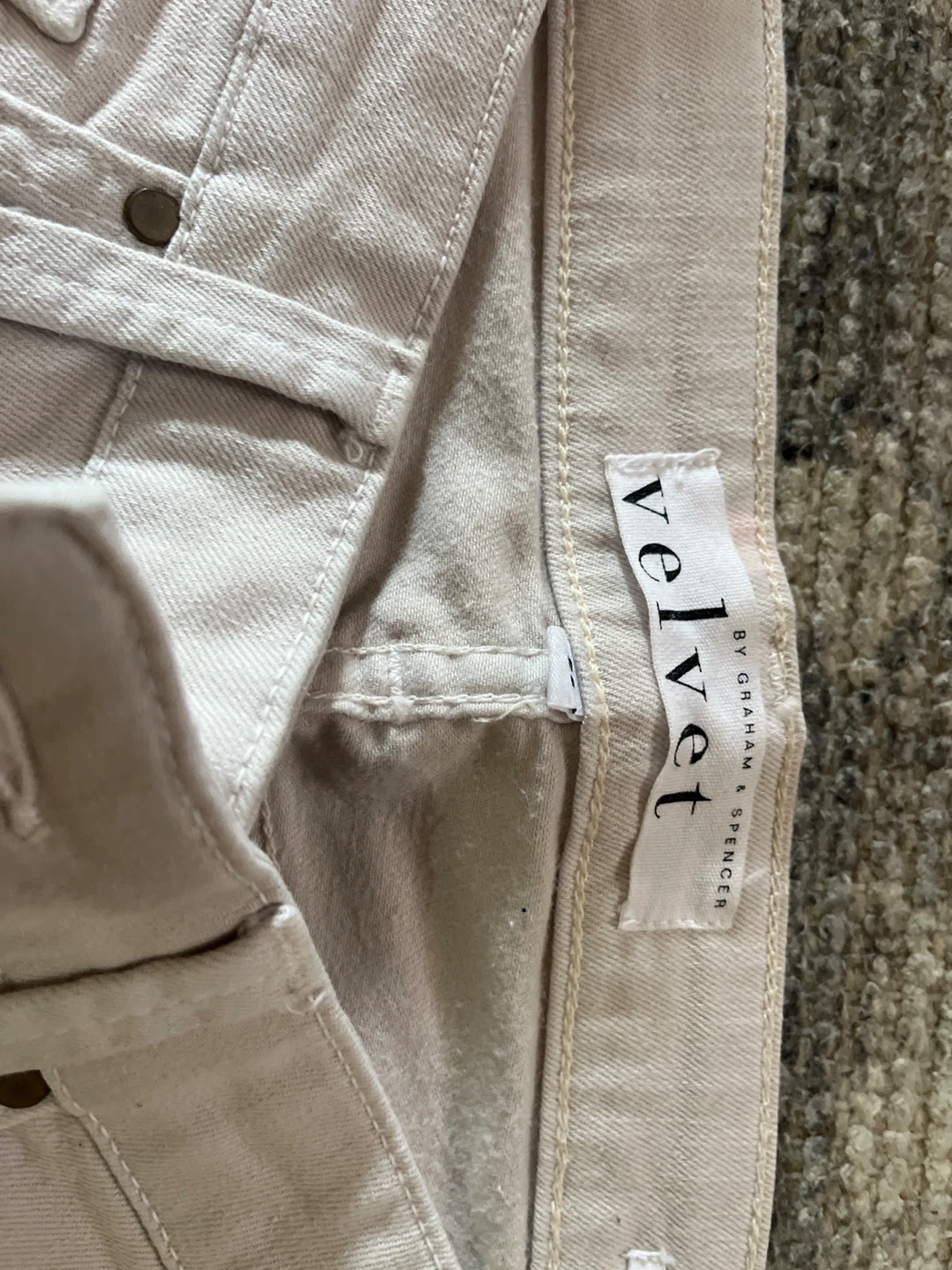 Velvet by Graham & Spencer Beige Twill Pants - photo 2