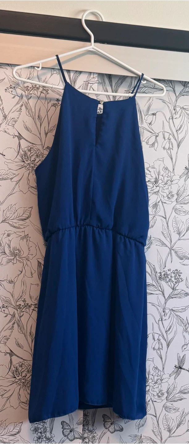 Jessica Blue Halter Neck Dress, size L, $10 - photo 2