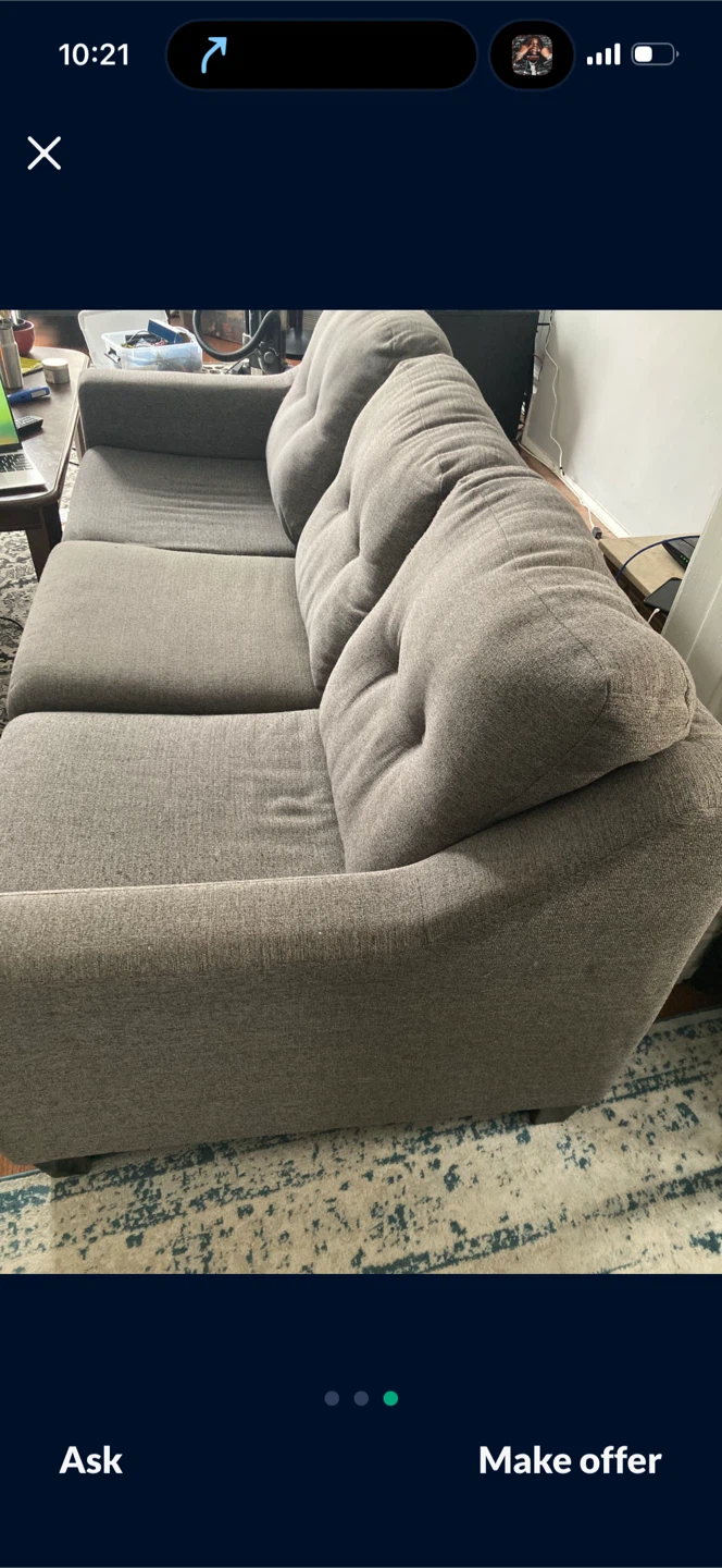 Couch $40 firm garage sale today 5/10/26 . 3324 n kostner - photo 4
