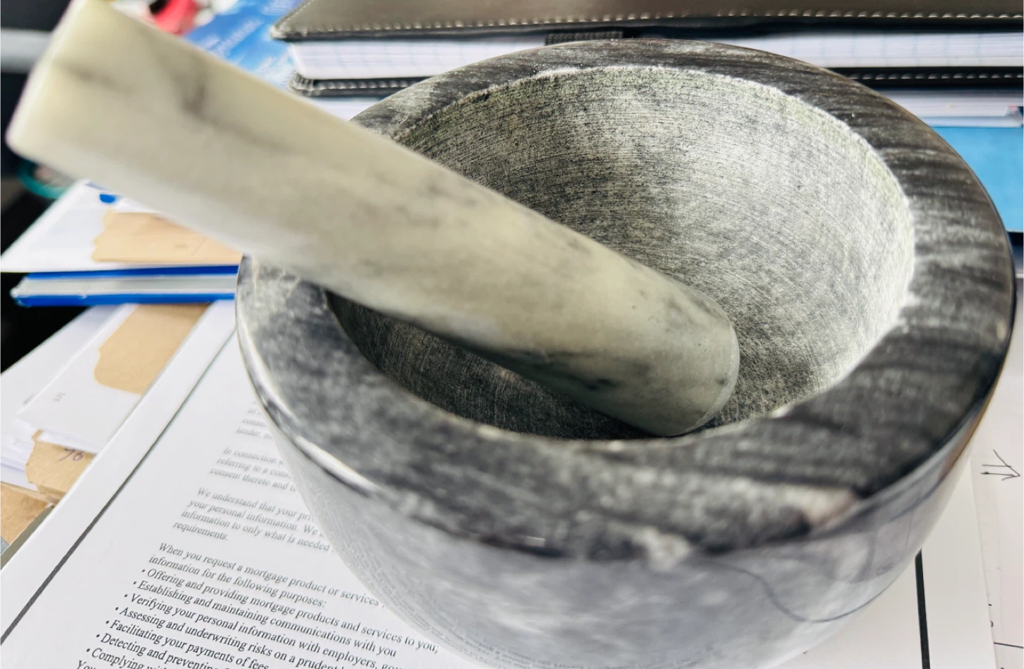 Marble Mortar and Pestle Set - photo 2