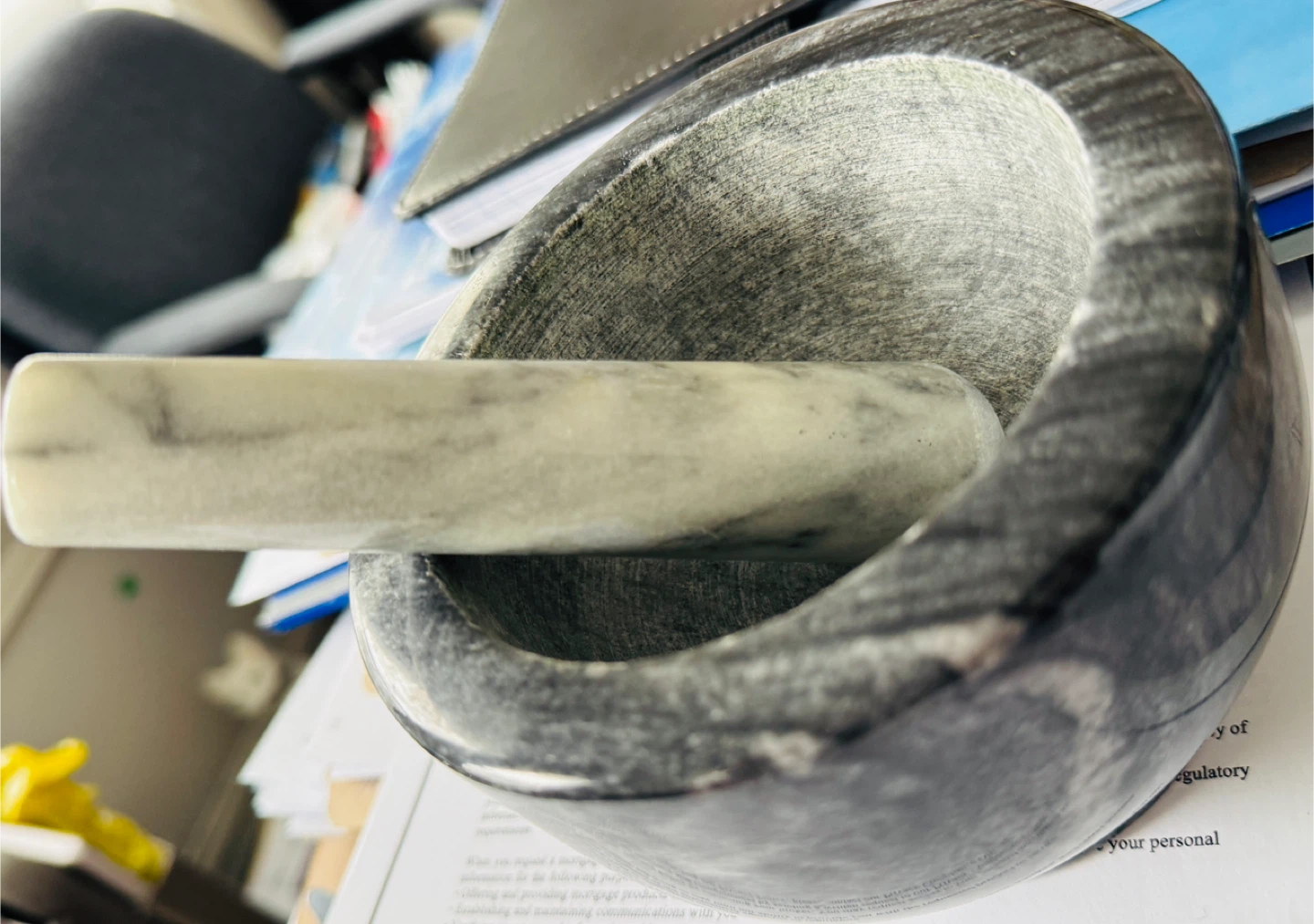 Marble Mortar and Pestle Set - photo 3